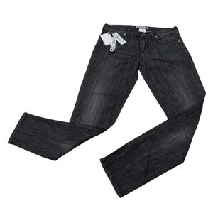 Fiorucci x Naomi Campbell Black Wash Skinny Jeans Size 30